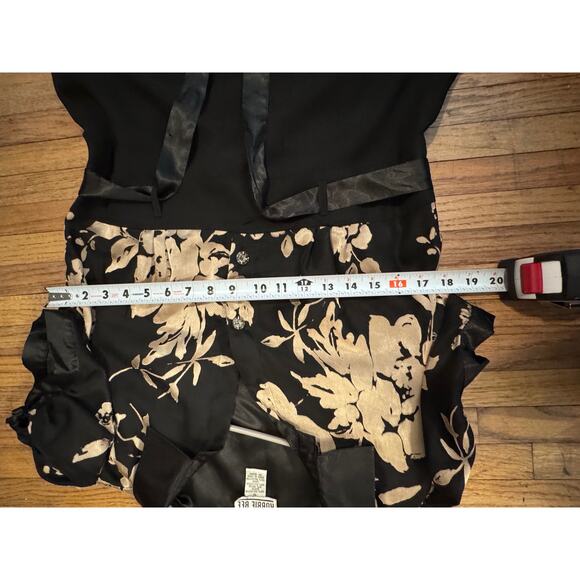 Y2K Robbie Bee Black/Gold Dress w/Stain Ribbon- Size 12 - Picture 13 of 13